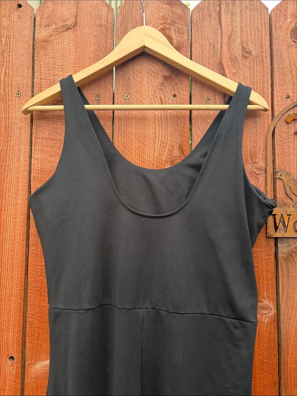 Girlfriend Collective Black Scoop Unitard One piece Jumpsuit Black XXL 2XL